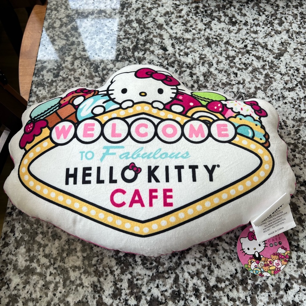 Hello kitty cafe pillow